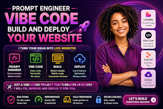 prompt engineer, vibe code, build and deploy your website fix vibe coded lovable