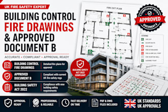 create building control fire drawings and approved document b