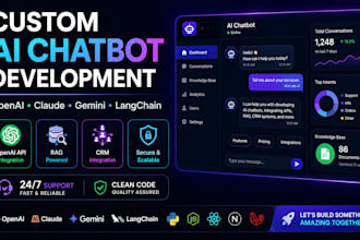 build custom ai chatbots with openai API, rag, and langchain