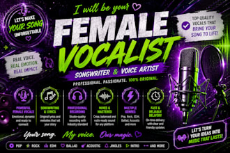 female vocalist female pop edm singer female rapper french english songwriter
