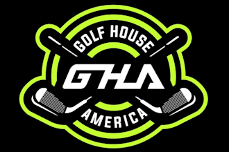 draw modern golf logo for golf courses and business