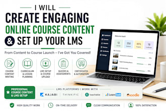 create engaging online course content and set up your lms