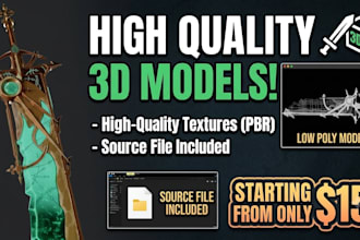create low poly models with high quality texture