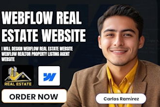 design webflow real estate website webflow realtor property listing agent websit