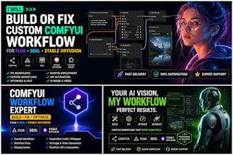 build or fix custom comfyui workflow for flux sdxl stable diffusion