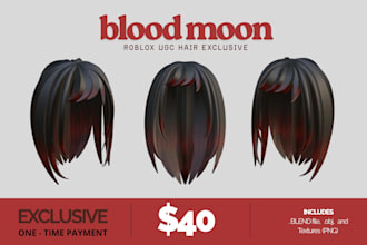 sell an exclusive roblox ugc hair model