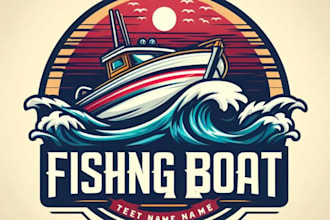 make outstanding boat and yacht logo for your brand