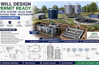 design permit ready septic system silos tank storage tank wastewater management