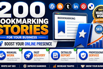 create 200 social bookmarking backlinks story