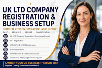 register UK ltd company, vat, utr, eori and compliance