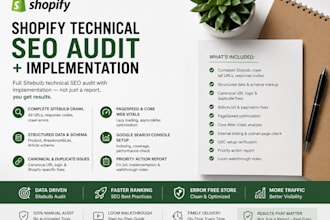 do a complete shopify technical SEO audit using sitebulb