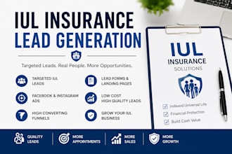 iul insurance leads aca annuity facebook ads iul insurance website