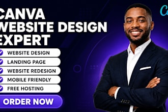 build canva website design, canva website redesign, canva landing page