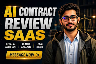 develop ai contract review saas, legal ai assistant, clause analysis, legal memo