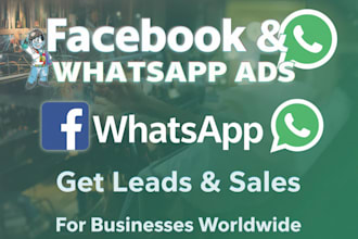 run facebook and whatsapp ads for africain to get leads