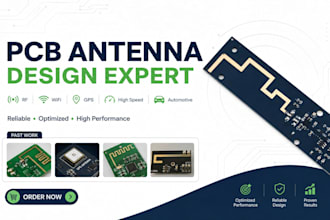 design pcb antenna for rf, wifi, gps, wireless circuits, automotive system