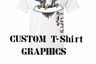 design custom bold t shirt and streetwear graphics