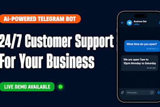 build an ai telegram bot for your business customer support