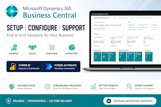 setup configure and support dynamics 365 business central