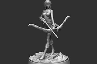 sculpt a dnd miniature and fantasy tabletop character stl for 3d printing
