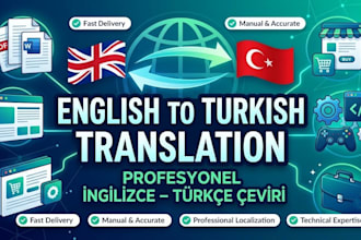 flawlessly translate english to native turkish