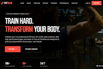 build a fitness website