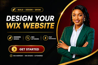 build modern wix harmony, wix ai, wix studio website with SEO setup