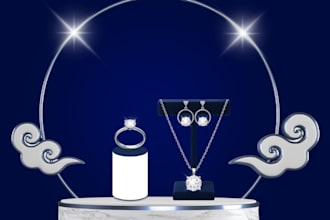 design luxury jewelry social media ads and posts