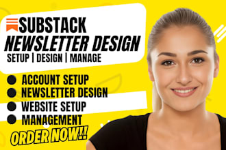 setup and manage substack account substack newsletter and substack landing page