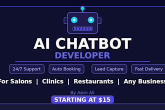 build an ai chatbot for your salon, clinic or restaurant