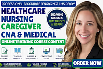 create healthcare nursing caregiver cna medical online training course content