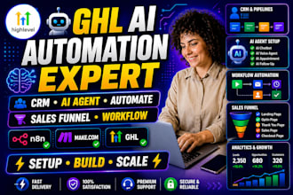 setup gohighlevel CRM automation expert ai agent ghl n8n ai sales funnel