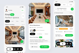 build space rental app, space locator app, warehouse rental app, car booking app