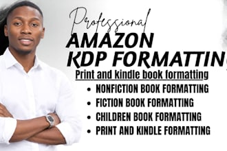 be book formatter for your children book on amazon kdp, lulu, ingramspark