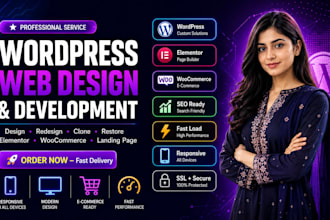 design and develop a professional wordpress website for business