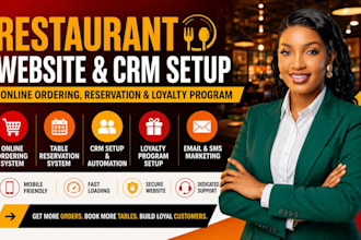do restaurant website crm setup online ordering reservation and loyalty program