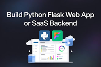 build a python flask web app or saas backend