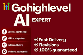 build gohighlevel voice ai agent, ai receptionist and workflows