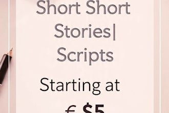 write creative stories poems and short scripts for you