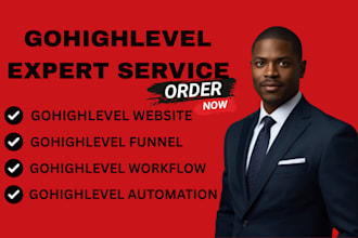 build go high level website and gohighlevel landing page
