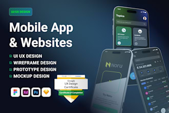 design user interface user experience for apps website