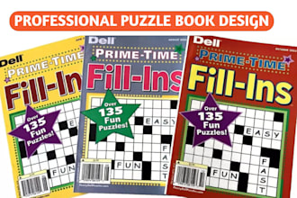 create sudoku word search and puzzle book for amazon KDP