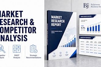 do competitor analysis with a market research report