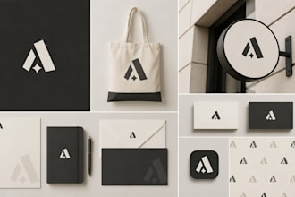 design corporate brand identity, branding package, brand kit, corporate identity