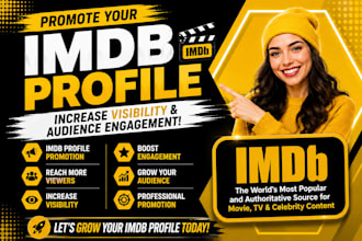 do organic imdb promotion for actors and filmmakers