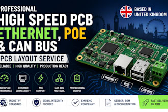design high speed pcb, ethernet, poe and can bus pcb layout