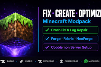 fix minecraft modpack crashes optimize create forge fabric server setup