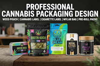 design hemp logo, cannabis weed pouch, cbdf vape cigarette jar label, mylar bag