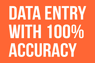 do fastest data entry in 1 day, internet research, data mining