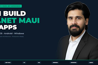 develop a cross platform net maui app for ios android and windows